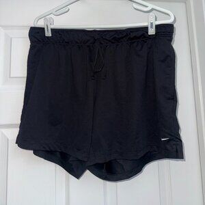 Women's Black Nike Running Shorts Size Large with Pockets